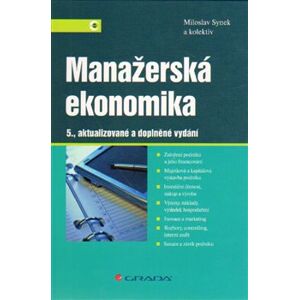 Manažerská ekonomika - kolektiv, Miloslav Synek