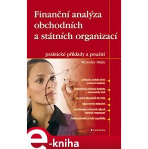 Finanční analýza obchodních a státních organizací. praktické příklady a použití - Miroslav Máče e-kniha
