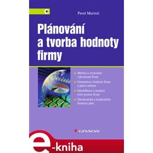 Plánování a tvorba hodnoty firmy - Pavel Marinič e-kniha