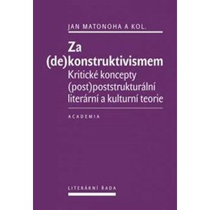 Za (de)konstruktivismem. Kritické koncepty (post)-poststrukturální literární teorie - kol., Jan Matonoha