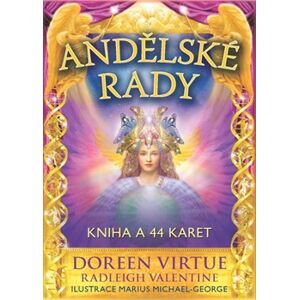 Andělské rady. Kniha a 44 karet - Radleigh Valentine, Doreen Virtue