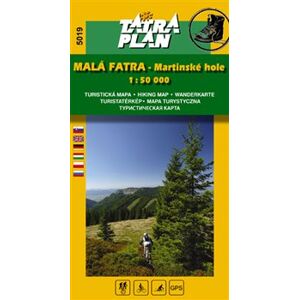Malá Fatra - Martinské hole. 1:50 000 Turistická a cykloturistická mapa