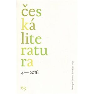Česká literatura 4/2016