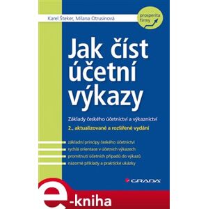 Jak číst účetní výkazy. Základy českého účetnictví a výkaznictví - Karel Šteker, Milana Otrusinová e-kniha