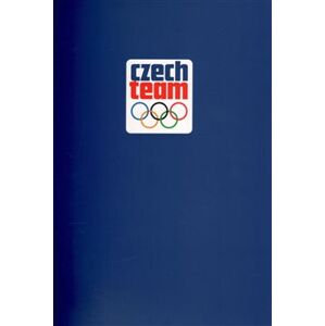Blok - Český olympijský tým, modrý. linkovaný, spirálový, A4