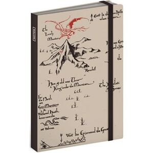 Notes Hobbit krémový, linkovaný, 10,5 x 15,8 cm