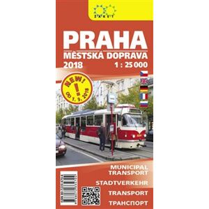 Praha-městská doprava 2018. 1 : 25 000