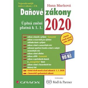 Daňové zákony 2020. úplná znění k 1. 1. 2020 - Hana Marková