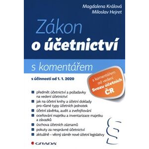Zákon o účetnictví 2020. s komentářem - Miloslav Hejret, Magdalena Králová