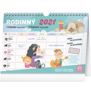 Týdenní rodinný plánovací kalendář s háčkem 2021