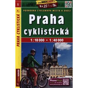 Cykloturistická mapa SHOCart - Praha 1:18 000