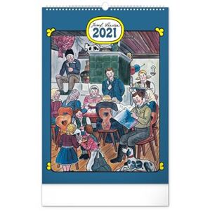Nástěnný kalendář Josef Lada – Tradice a zvyky 2021, 33 × 46 cm