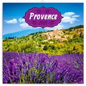 Poznámkový kalendář Provence 2021, voňavý, 30 × 30 cm