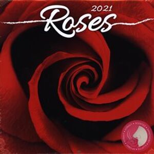 Poznámkový kalendář Růže 2021, voňavý, 30 × 30 cm