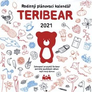 Poznámkový kalendář Teribear 2021, 30 × 30 cm