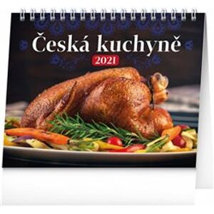 Stolní kalendář Česká kuchyně 2021, 16,5 × 13 cm
