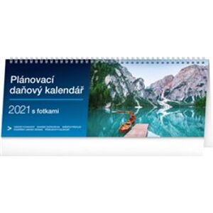 Stolní kalendář Plánovací daňový s fotkami 2021, 33 × 12,5 cm
