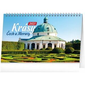 Stolní kalendář Krásy Čech a Moravy 2021, 23,1 × 14,5 cm