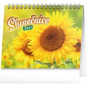 Stolní kalendář Slunečnice, s citáty 2021, 16,5 × 13 cm