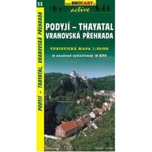 Podyjí, Thayatal,Vranovská přehrada / Turistická mapa SHOCart