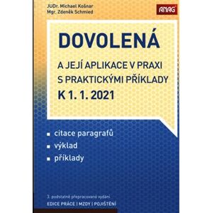Dovolená a její aplikace v praxi s praktickými příklady k 1. 1. 2021 - Michael Košnar, Zdeněk Schmied
