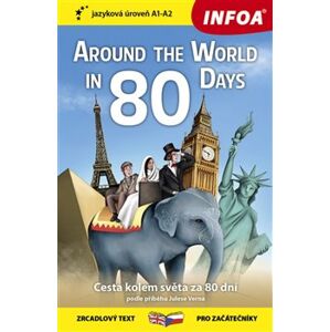 Cesta kolem světa za 80 dní / Around The World in 80 Days (A1-A2) - Jules Verne