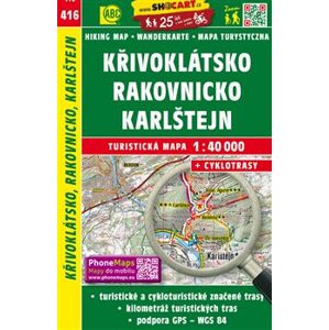 Křivoklátsko, Rakovnicko, Karlštejn / Turistická mapa SHOCart. Měřítko:1:40 000