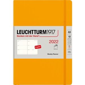 Týdenní plánovací diář Leuchtturm Medium (A5) 2022, Softcover, Rising Sun, English