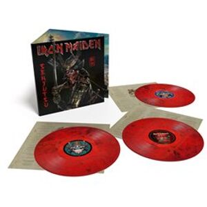 Senjutsu - Indies (Red & Black Vinyl). triple marble vinyl - Iron Maiden