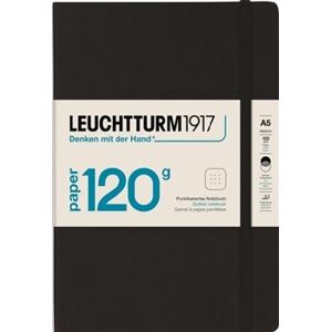 Zápisník Leuchtturm Black, 120g Notebook Edition, Medium, tečkovaný