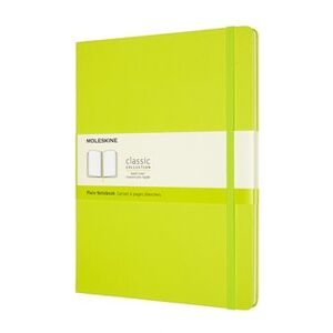 Zápisník Moleskine tvrdý čistý žlutozelený XL