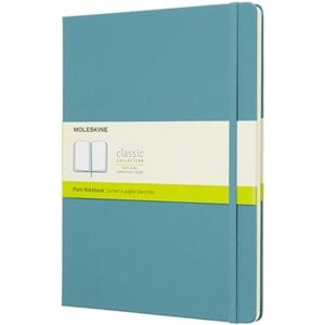 Zápisník Moleskine tvrdý čistý modrozelený XL