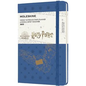 Plánovací zápisník Moleskine Harry Potter 2022 modrý S