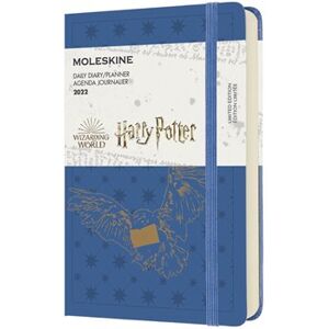 Denní diář Moleskine Harry Potter 2022 modrý S