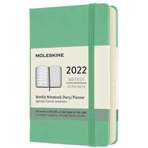Plánovací zápisník Moleskine 2022 tvrdý zelený S