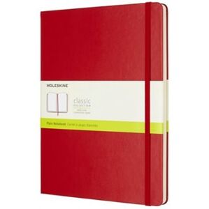 Moleskine zápisník tvrdý, čistý - červený XL