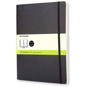 Moleskine zápisník měkký, čistý černý - XL