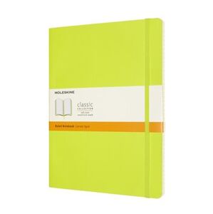 Moleskine zápisník měkký linkovaný - žlutozelený XL