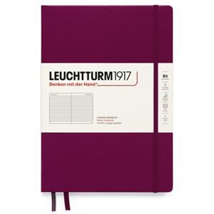 Stylový zápisník Leuchtturm Port Red, Composition (B5), 219 p., linkovaný