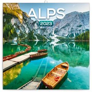 Poznámkový kalendář Alpy 2023