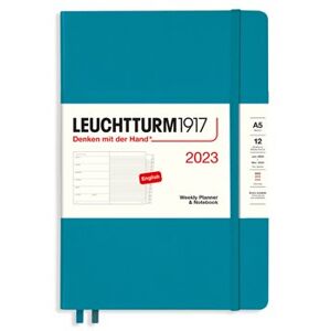 Diář Leuchtturm 2023 Ocean, Weekly Planner & Notebook Medium (A5) 2023, with extra booklet, English