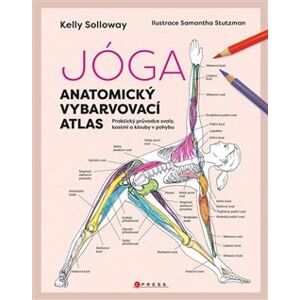 Jóga - anatomický vybarvovací atlas. Praktický průvodce svaly, kostmi a klouby v pohybu - Kelly Solloway