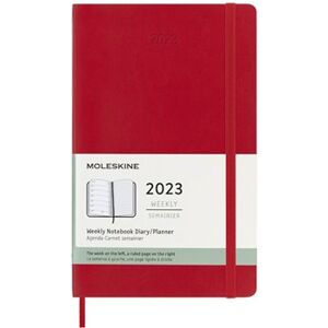 Plánovací zápisník Moleskine 2023 měkký červený L