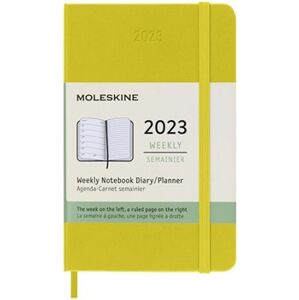 Plánovací zápisník Moleskine 2023 tvrdý žlutý S