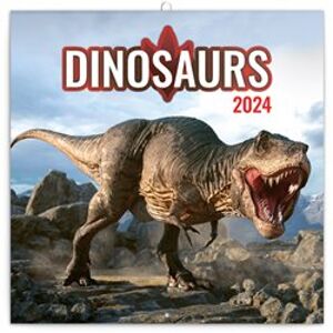 Poznámkový kalendář Dinosauři 2024