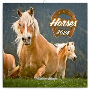 Poznámkový kalendář Koně – Christiane Slawik 2024