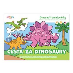 Dinosauří omalovánky - Cesta za dinosaury