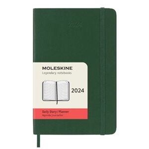 Diář Moleskine 2024 denní měkký zelený S