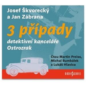 3 případy detektivní kanceláře Ostrozrak, CD - Jan Zábrana, Josef Škvorecký