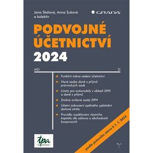 Podvojné účetnictví 2024 - kolektiv autorů, Anna Suková, Jana Skálová